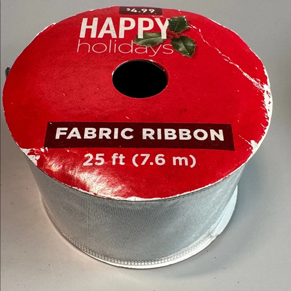 💜3/$15 Set of Decorative Holiday Christmas Ribbons NEW